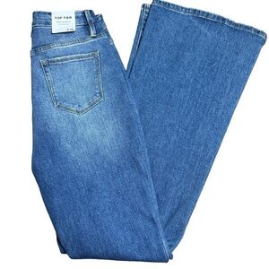 Top Tier high rise flare leg jeans tall NWT 9